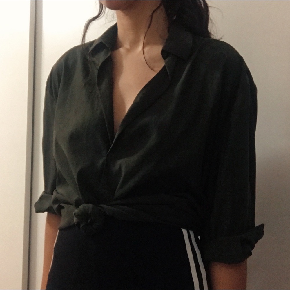 Dark Green Top